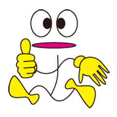 [LINEスタンプ] eye ＆ yellow hand 
