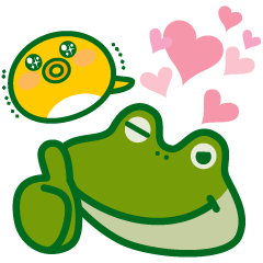 [LINEスタンプ] 【岡山弁】【かえる好き！】かえーるくん 