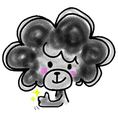 [LINEスタンプ] 犬のくろすけ 