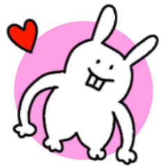 [LINEスタンプ] うさでっぱ