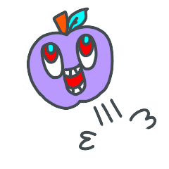 [LINEスタンプ] おかしなリンゴたち 