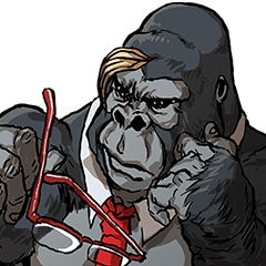 [LINEスタンプ] サラリーマンゴリラ fetchpriority=high