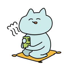 [LINEスタンプ] 微笑みをたたえたねこ 