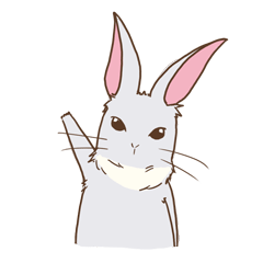 [LINEスタンプ] おてんばウサギ 