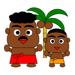 [LINEスタンプ] 南国パパ