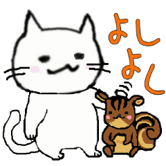 [LINEスタンプ] 白猫しらたまの日常_仕事も生活もほんわか 