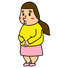 [LINEスタンプ] 振り向けば、あっちゃん 