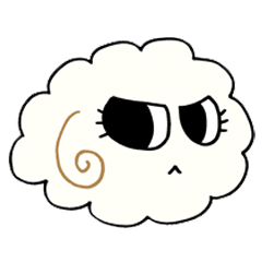 [LINEスタンプ] ゴキゲンひつじ雲 