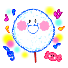 [LINEスタンプ] 表情色々わたあめ 