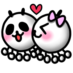[LINEスタンプ] 恋するりぃパンダ第一弾 