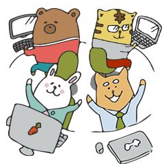 [LINEスタンプ] チームワークは大切に！ 