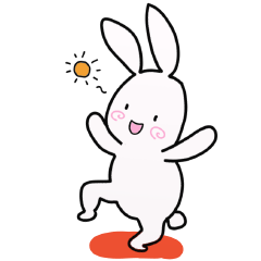 [LINEスタンプ] クレイジー白うさぎ fetchpriority=high