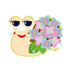 [LINEスタンプ] 雨上がりの庭 