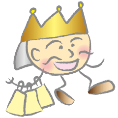 [LINEスタンプ] ショッピング・キング 