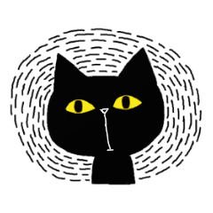 [LINEスタンプ] やさぐれ猫こてつ 