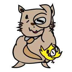 [LINEスタンプ] クマコトリ  - 恋する動物たち - fetchpriority=high