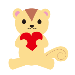 [LINEスタンプ] りすとかわいいものたち 