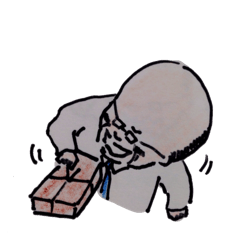 [LINEスタンプ] おじさんの行動