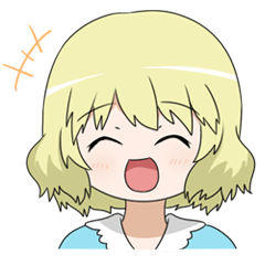 [LINEスタンプ] 金髪ガールことはちゃん 
