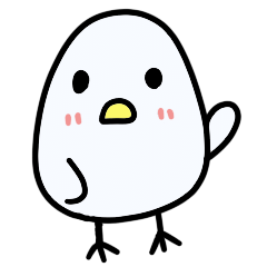 [LINEスタンプ] 白い小鳥 fetchpriority=high