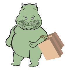 [LINEスタンプ] カバのカバ太郎 