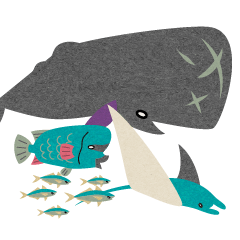 [LINEスタンプ] Zooと友達 水族館編 