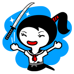 [LINEスタンプ] JK侍でござる 