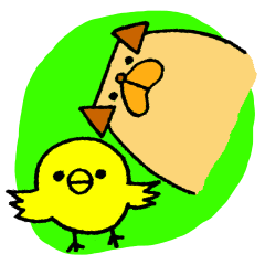 [LINEスタンプ] 犬とヒヨコの成長日記 