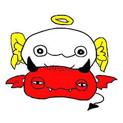 [LINEスタンプ] てんし と あくま 