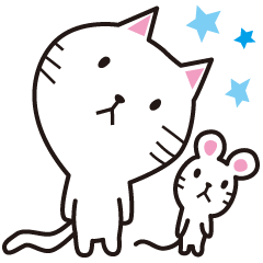 [LINEスタンプ] ニャンタ ＆ チュウスケ（日本語） 