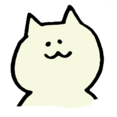 [LINEスタンプ] しろねこひとこと 