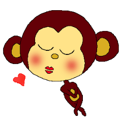 [LINEスタンプ] お猿のナナちゃん 