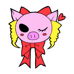 [LINEスタンプ] お嬢様ブタ トントン 