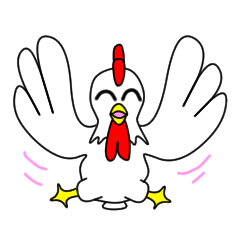 [LINEスタンプ] JIN-JIN のニワトリ 