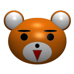 [LINEスタンプ] 3Dまるっクマ 