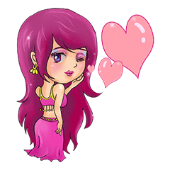 [LINEスタンプ] A happy Belly dancer 