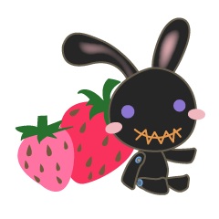 [LINEスタンプ] クロウサギ 