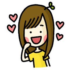 [LINEスタンプ] leaf girl！ 