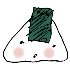 [LINEスタンプ] モヒカンおにぎり 