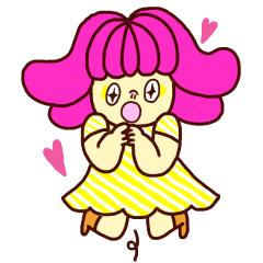 [LINEスタンプ] Marshmallow girl's diary 