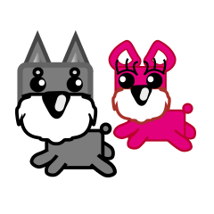 [LINEスタンプ] Kiki ＆ Miu Miu 
