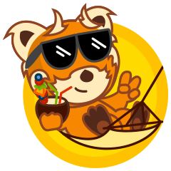 [LINEスタンプ] Rusty the Red Panda 