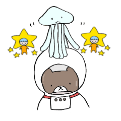 [LINEスタンプ] くま宇宙へいく fetchpriority=high