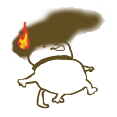 [LINEスタンプ] 燃えねこ 