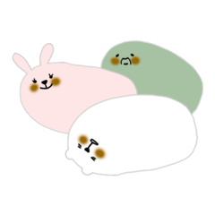 [LINEスタンプ] すあまちゃんとみどりのおじさん 