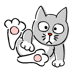[LINEスタンプ] 猫のにゃん太とお魚