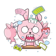 [LINEスタンプ] Roister Rabbit Vol. 1 fetchpriority=high