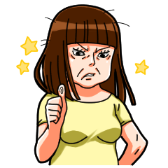 [LINEスタンプ] 意地悪おばさん 