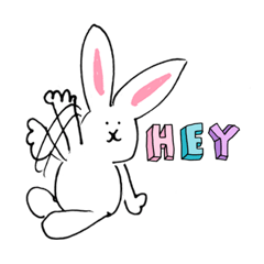 [LINEスタンプ] Sunday Rabbits 