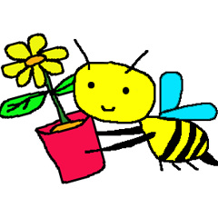 [LINEスタンプ] 農業、園芸のBeeちゃん 